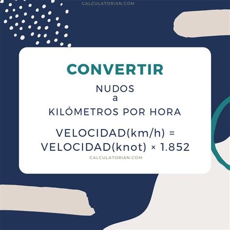 1 nudo velocidad|Convertir Nudos a Kilómetros por hora (knot → km/h)